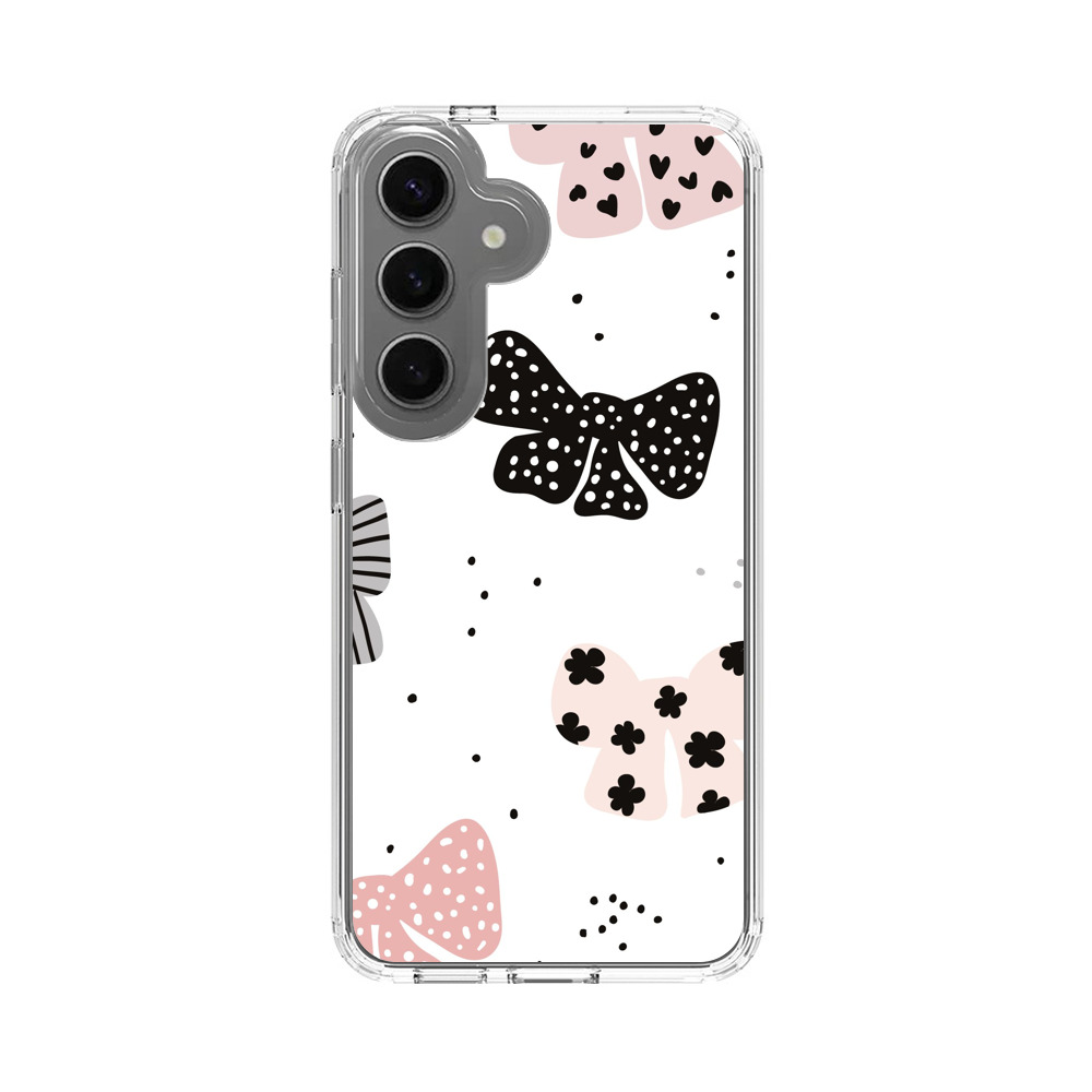 リボンのパターン Samsung Galaxy S25 Plusオリジナルケース