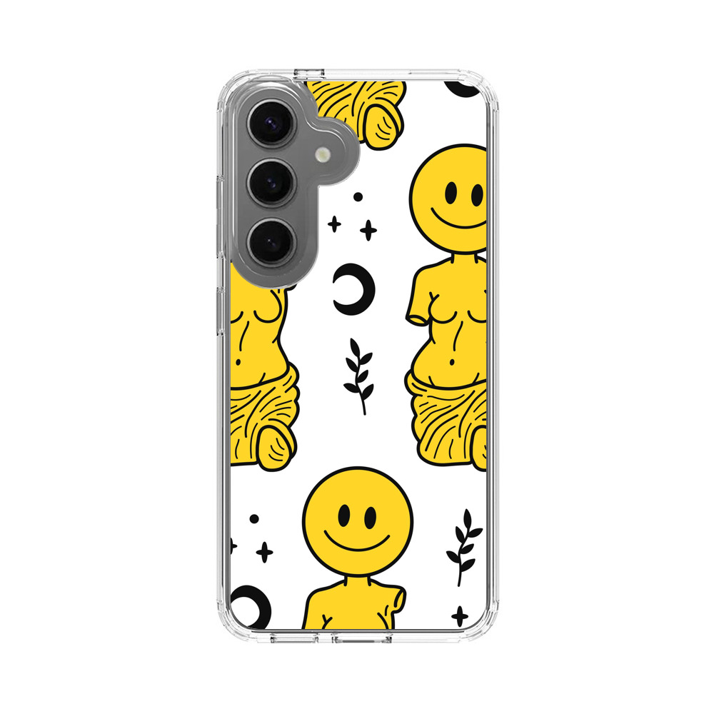 スマイルフェイスとヴィーナス像のパターン venus-smiley スマイルフェイスとヴィーナス像のパターン venus-smiley