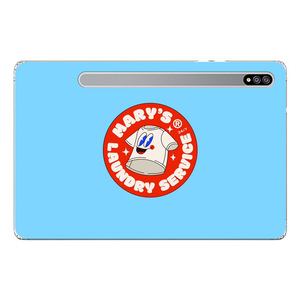 ランドリーサービスのロゴ Samsung Galaxy Tab S7オリジナルケース