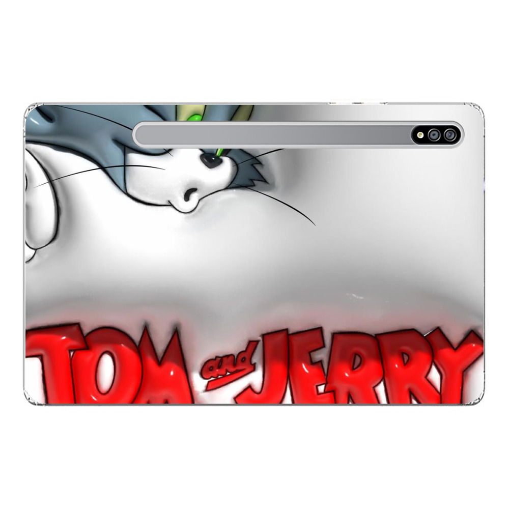 トムとジェリーのロゴ Samsung Galaxy Tab S7オリジナルケース