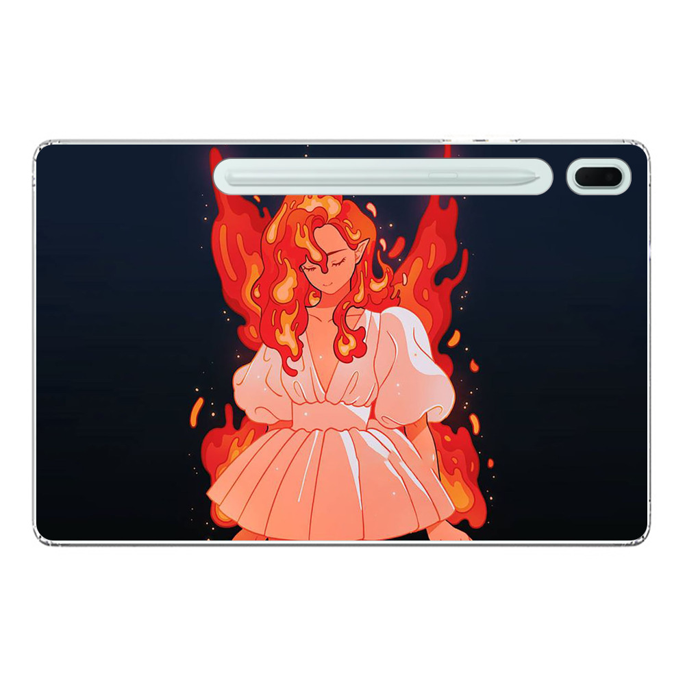 火の翼を持つ少女 Samsung Galaxy Tab S7 FE 5Gオリジナルケース