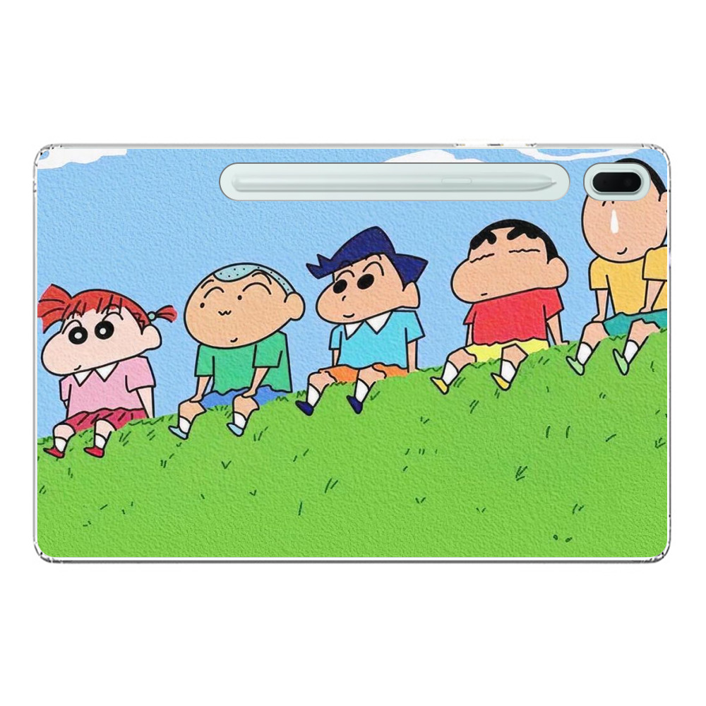 クレヨンしんちゃんと草原 Samsung Galaxy Tab S7 FE 5Gオリジナルケース