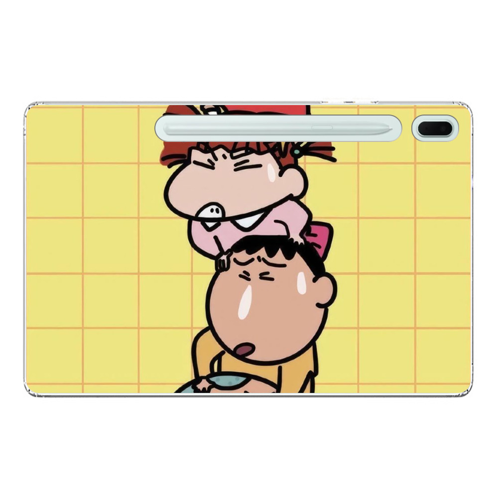 クレヨンしんちゃん積み重ねキャラ Samsung Galaxy Tab S7 FE 5Gオリジナルケース