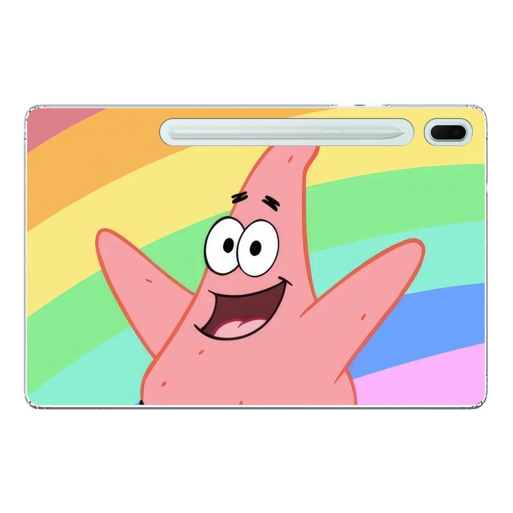 ピンクヒトデと虹 Samsung Galaxy Tab S7 FE 5Gオリジナルケース