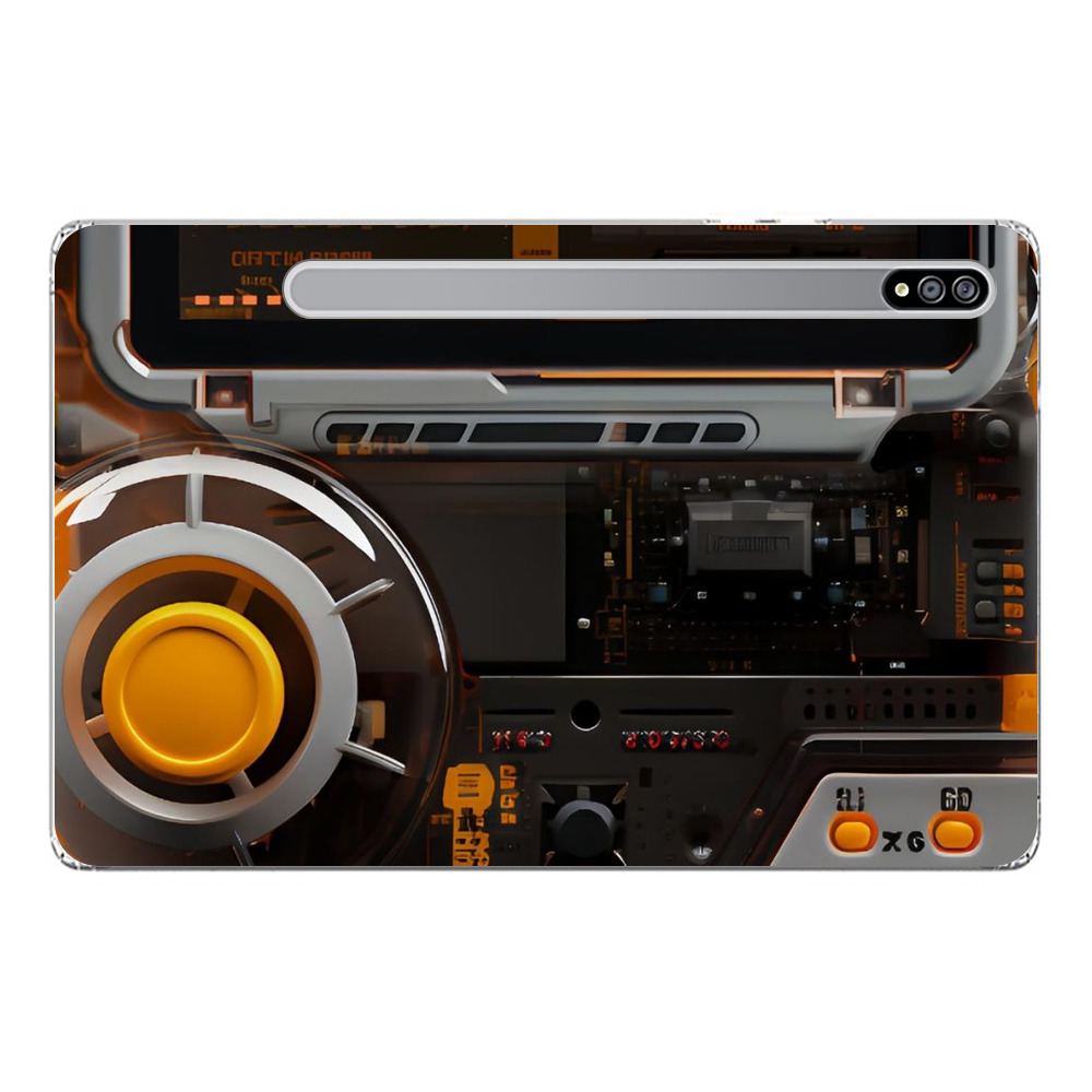 未来感電子基板デザイン gameboy_translute-orange 未来感電子基板デザイン gameboy_translute-orange