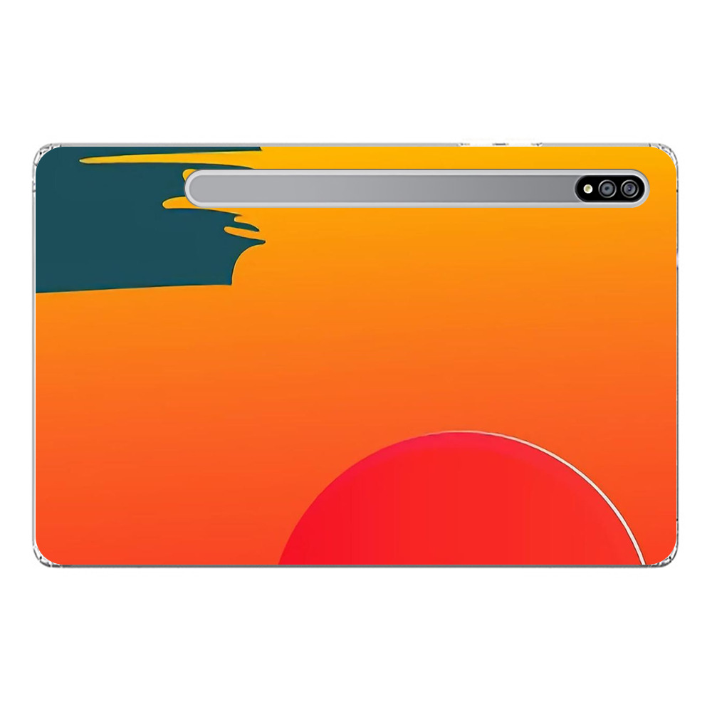 夕焼けのヤシの木 Samsung Galaxy Tab S8オリジナルケース