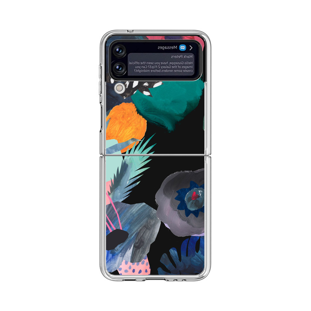 カラフルな花と葉 Samsung Galaxy Z Flip 3 (5G)オリジナルケース