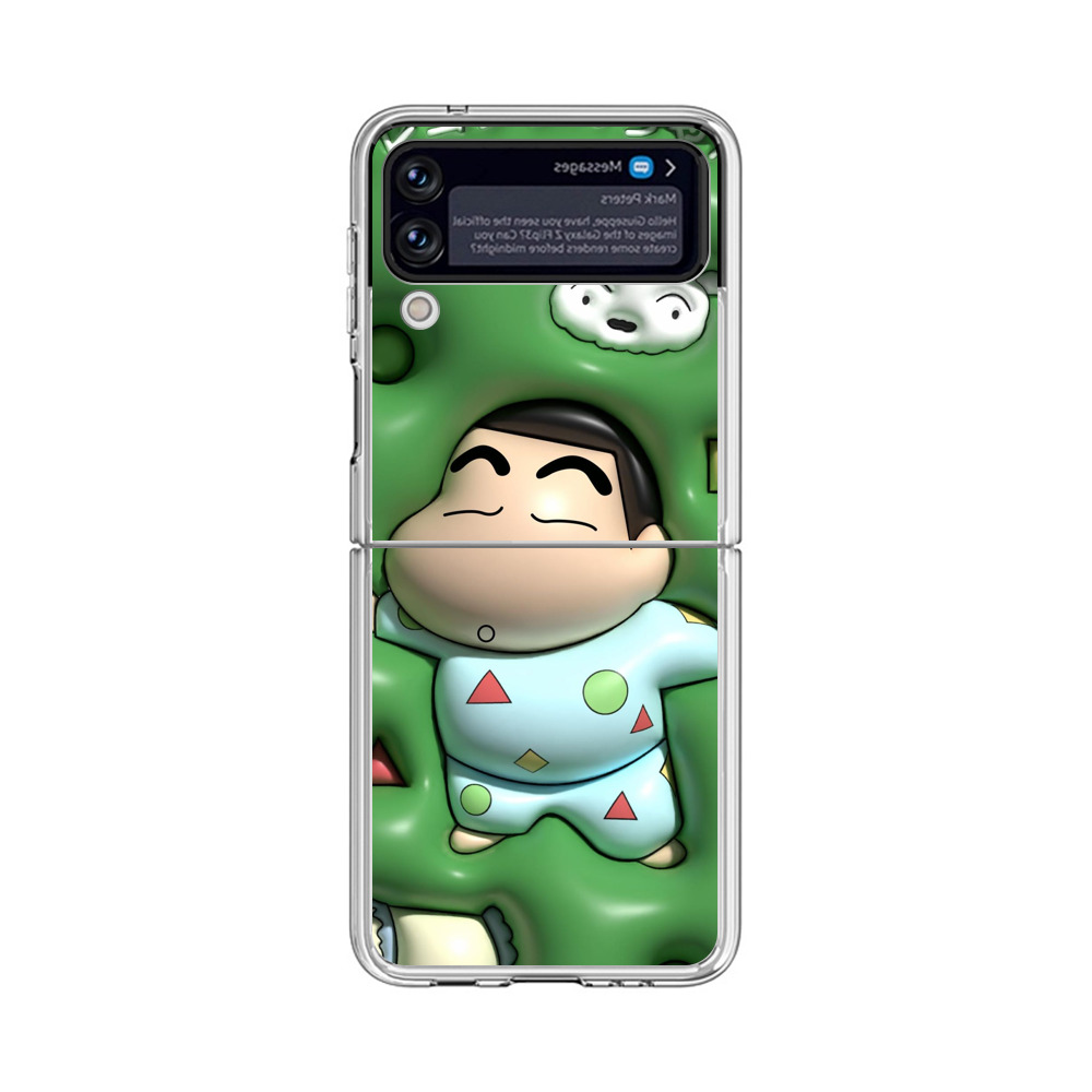 しんちゃん寝そべり Samsung Galaxy Z Flip 3 (5G)オリジナルケース