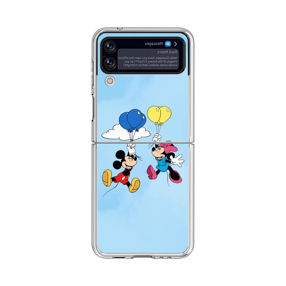 ミッキーとミニー風船 Samsung Galaxy Z Flip 3 (5G)オリジナルケース
