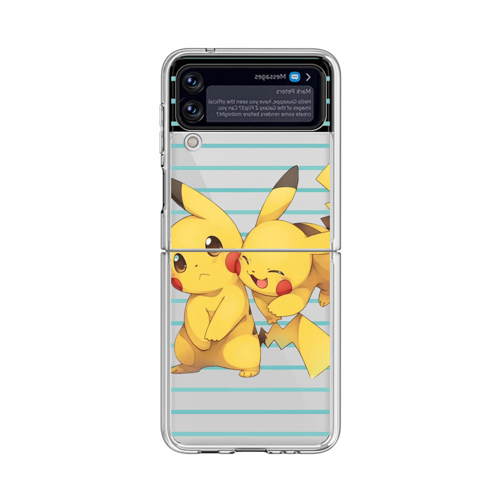 仲良しピカチュウ Samsung Galaxy Z Flip 3 (5G)オリジナルケース