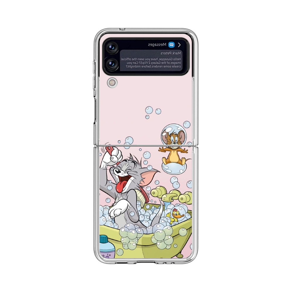 トムとジェリー泡遊び Samsung Galaxy Z Flip 3 (5G)オリジナルケース