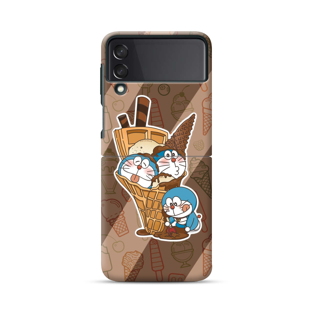 ドラえもんアイスクリーム Samsung Galaxy Z Flip 3 (5G)オリジナルハードケース