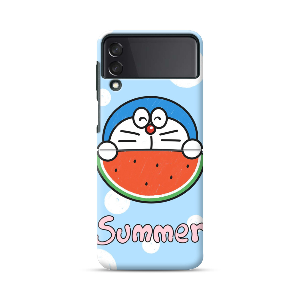 スイカを食べるドラえもん Samsung Galaxy Z Flip 3 (5G)オリジナルハードケース