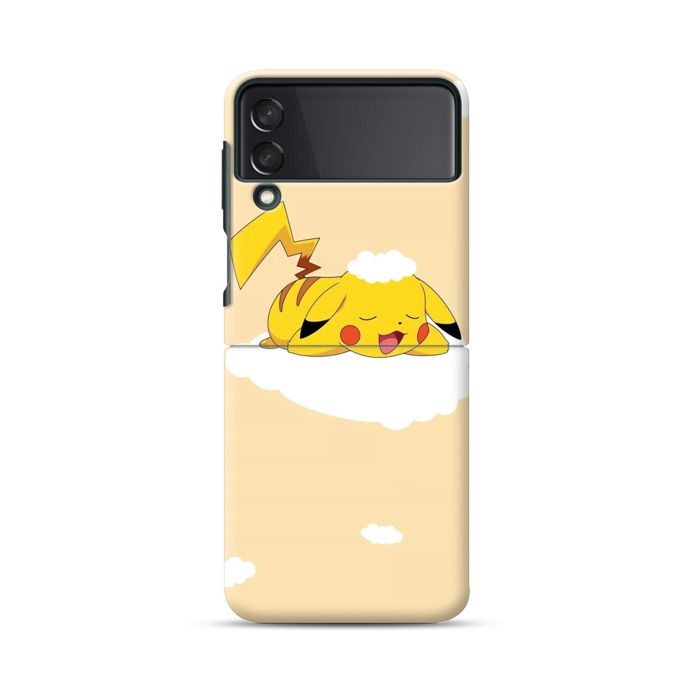 雲で眠るピカチュウ Samsung Galaxy Z Flip 3 (5G)オリジナルハードケース