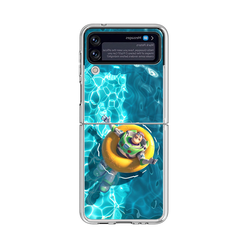 プールで浮かぶバズ Samsung Galaxy Z Flip 4オリジナルケース