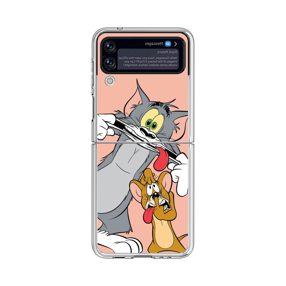 トムジェリーユーモア Samsung Galaxy Z Flip 4オリジナルケース