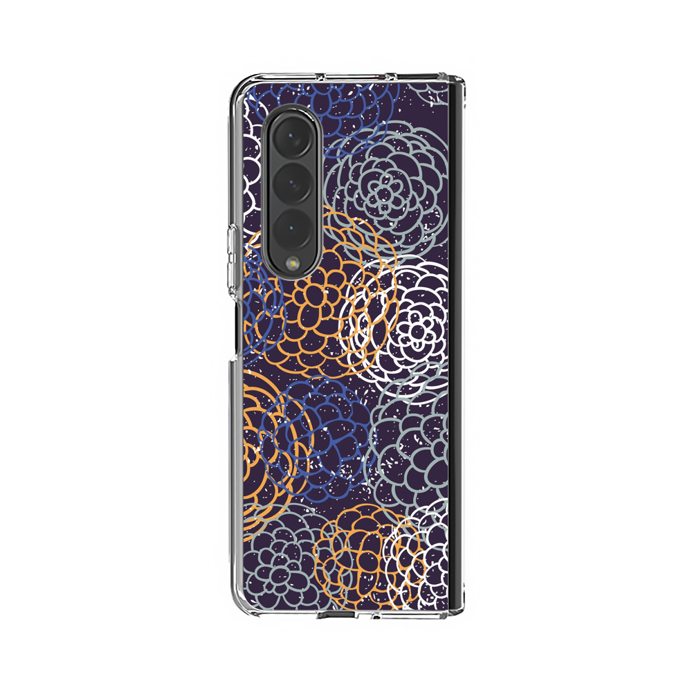 花の模様 Samsung Galaxy Z Fold 3 (5G)オリジナルケース