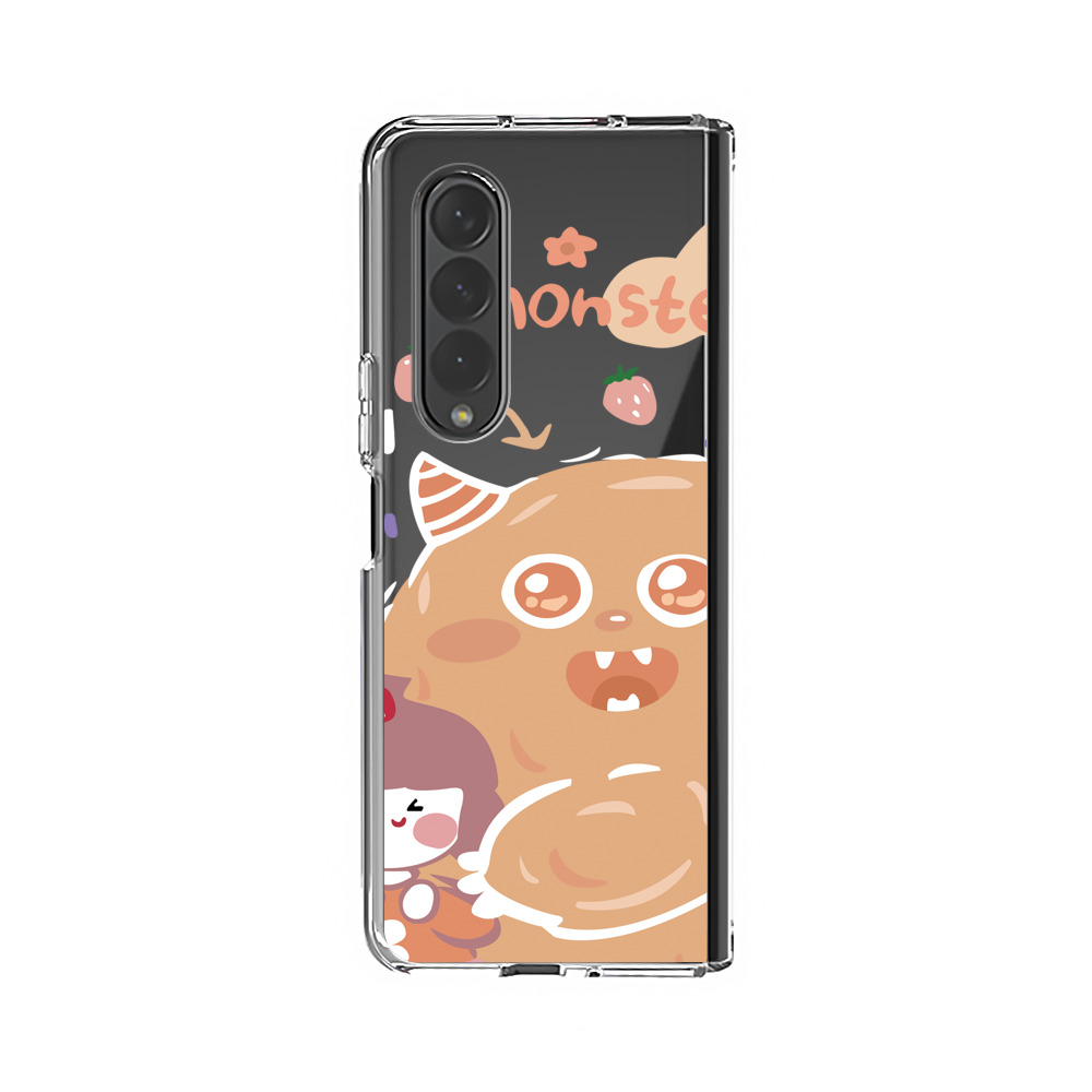 かわいいモンスターと女の子 Samsung Galaxy Z Fold 3 (5G)オリジナルケース
