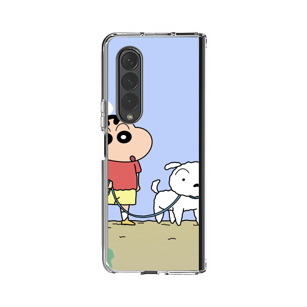 しんちゃんとシロ Samsung Galaxy Z Fold 3 (5G)オリジナルケース