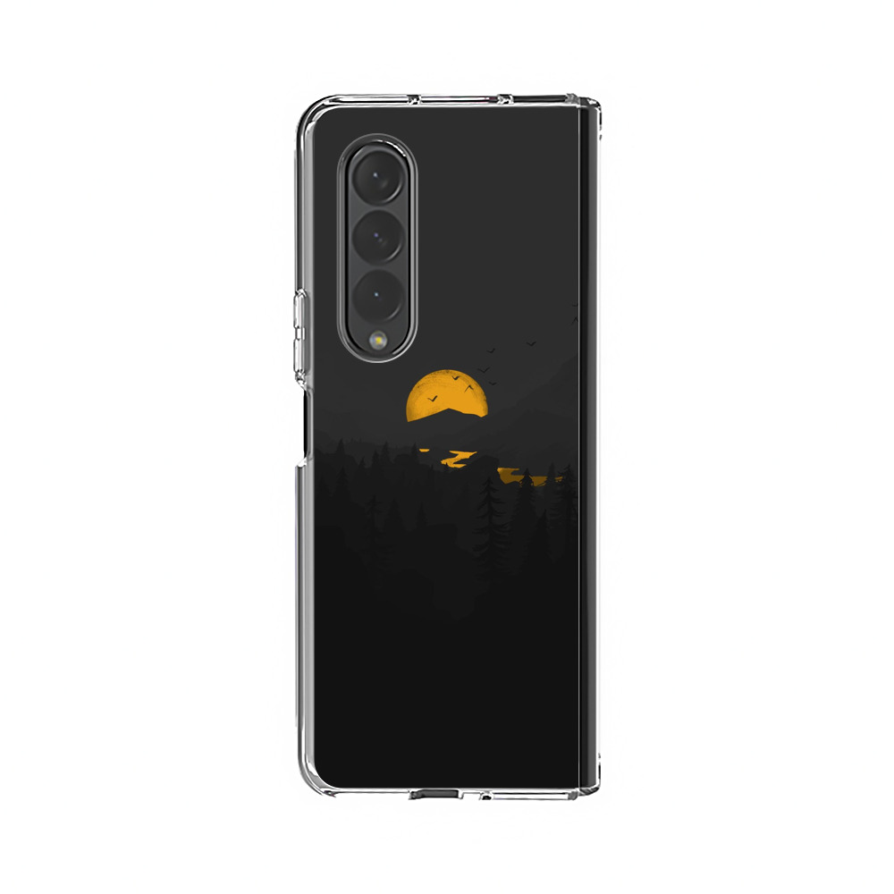 夜の山と月の風景 Samsung Galaxy Z Fold 3 (5G)オリジナルケース