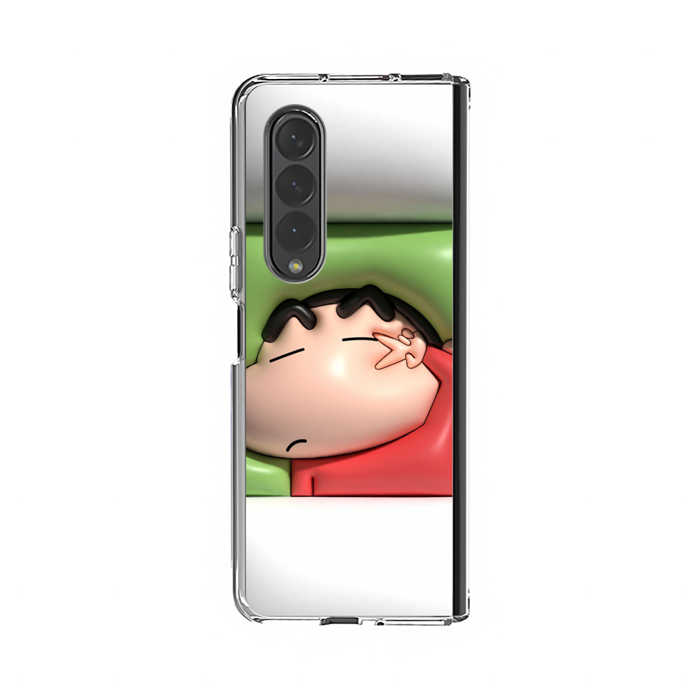 眠そうなしんちゃん Samsung Galaxy Z Fold 4オリジナルケース