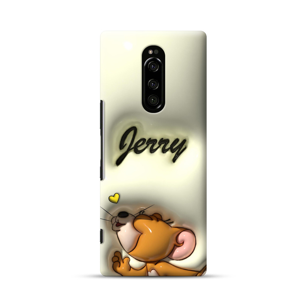 ジェリーのキャラクター Sony Xperia 1オリジナルハードケース