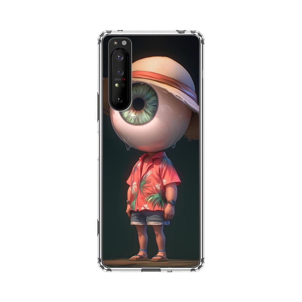 大きな目のキャラクター Sony Xperia 1 IIオリジナルケース