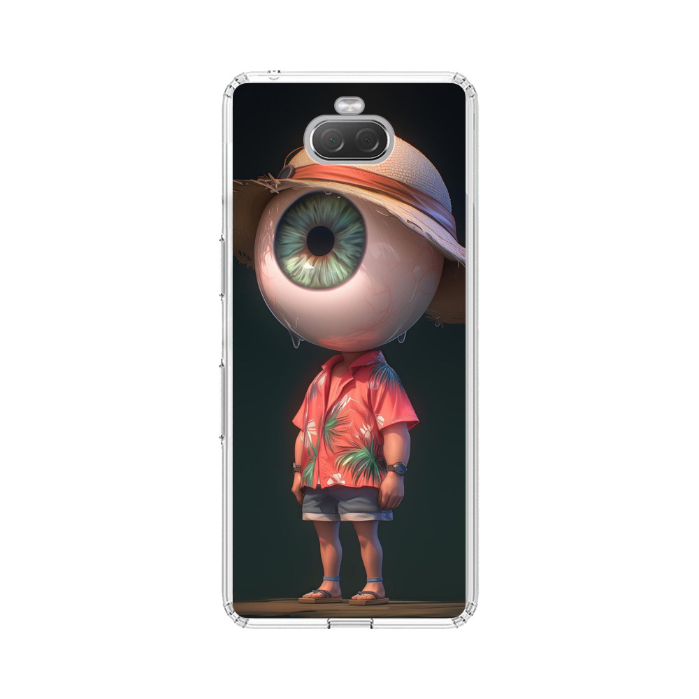 大きな目のキャラクター Sony Xperia 10オリジナルケース