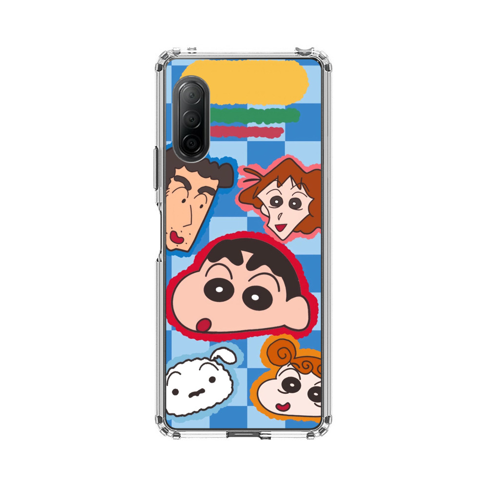 クレヨンしんちゃん顔集合 Sony Xperia 10 IIオリジナルケース