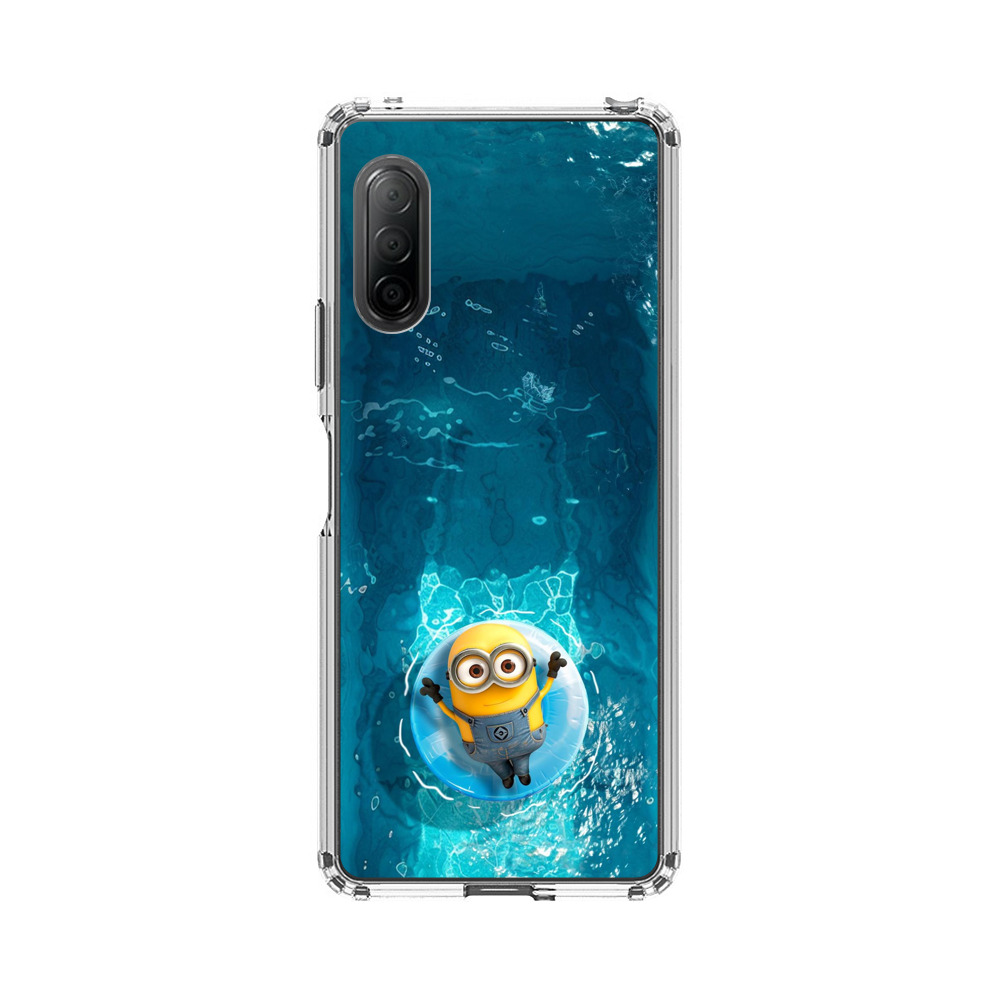 ミニオンのプール浮き輪 Sony Xperia 10 IIオリジナルケース