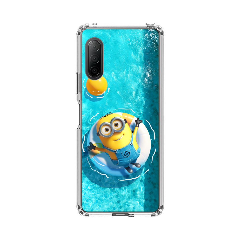 ミニオンとプール浮き輪 Sony Xperia 10 IIオリジナルケース