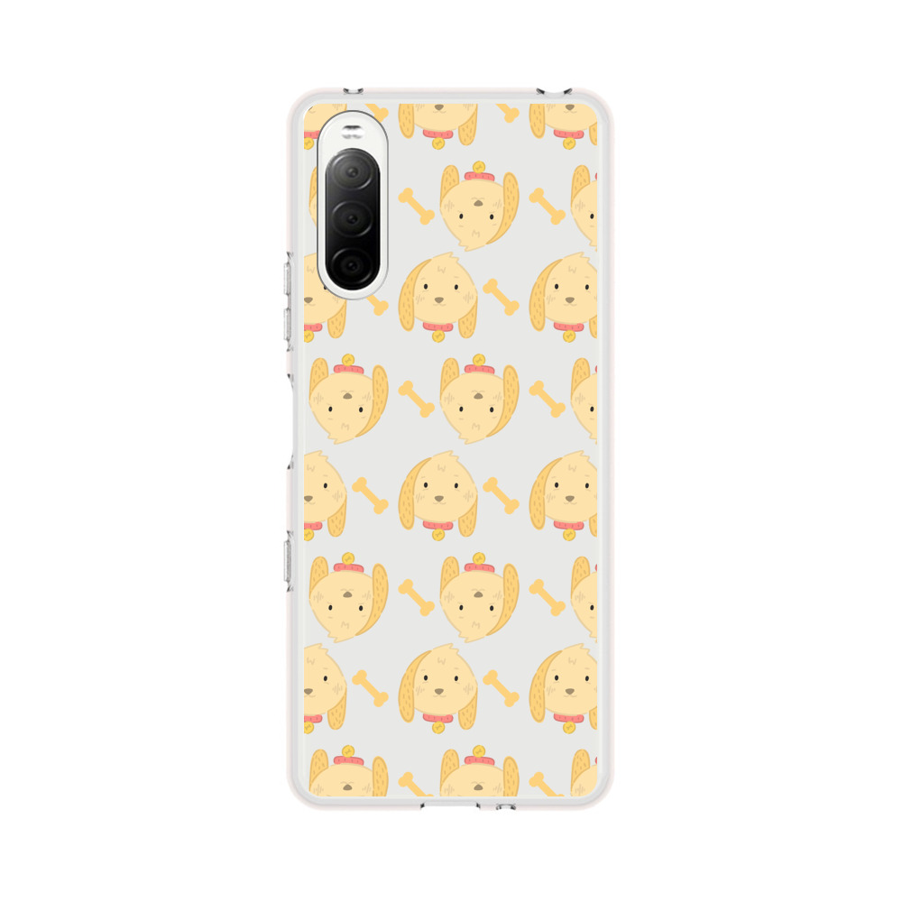 かわいい犬のパターン Sony Xperia 10 IIIオリジナルケース