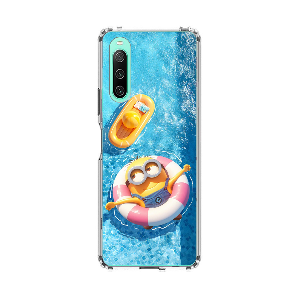 ミニオンとプール遊び Sony Xperia 10 IVオリジナルケース