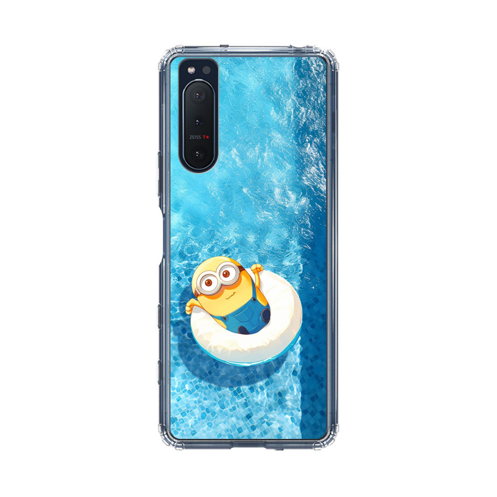 ミニオンとプール浮き輪 Sony Xperia 5 IIオリジナルケース